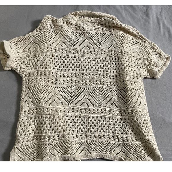 St. John's Bay Open weave Knit Cardigan SZ PL - Picture 4 of 7